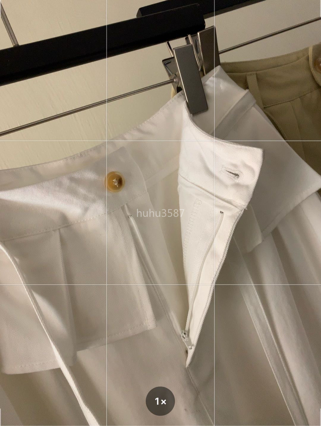 White High-Waist Wide-Leg Balloon Pants