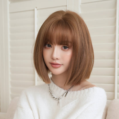 [D-154] Everyday Sweet Bob Wig with Soft Bangs