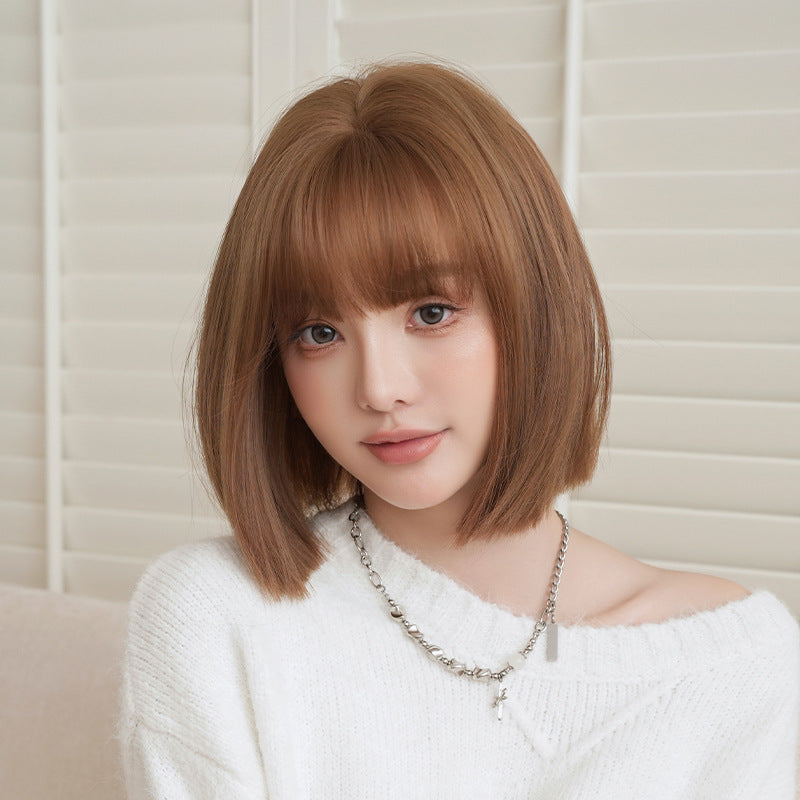 [D-154] Everyday Sweet Bob Wig with Soft Bangs