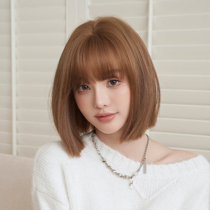 [D-154] Everyday Sweet Bob Wig with Soft Bangs