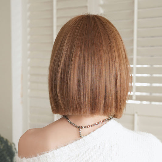 [D-154] Everyday Sweet Bob Wig with Soft Bangs