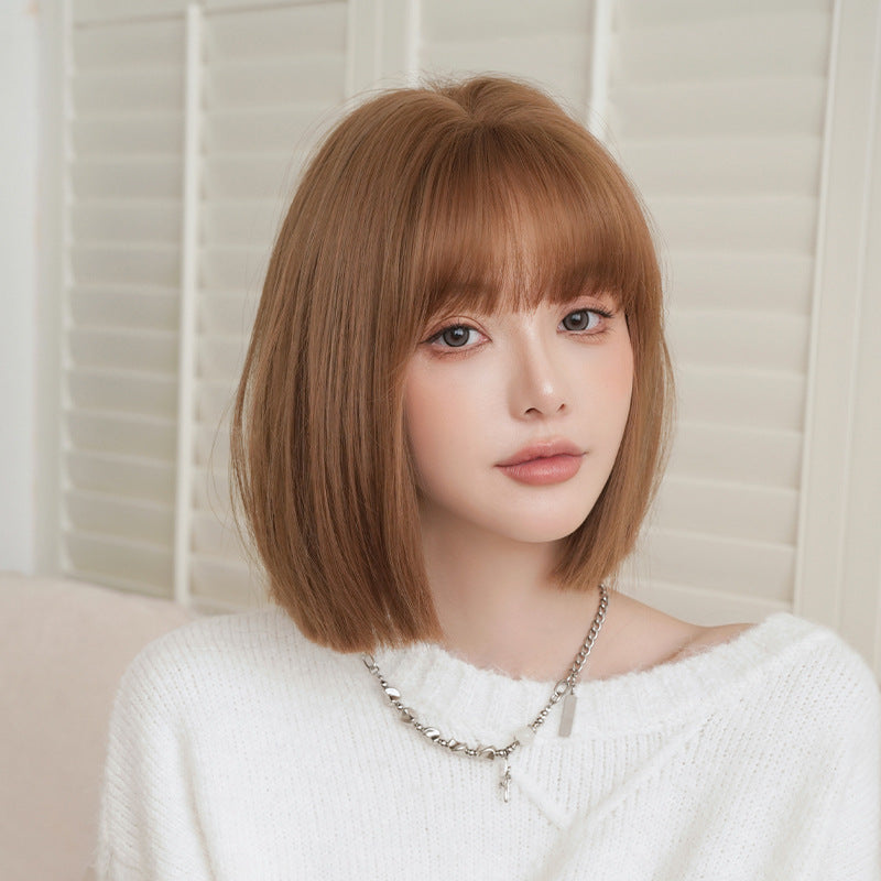 [D-154] Everyday Sweet Bob Wig with Soft Bangs
