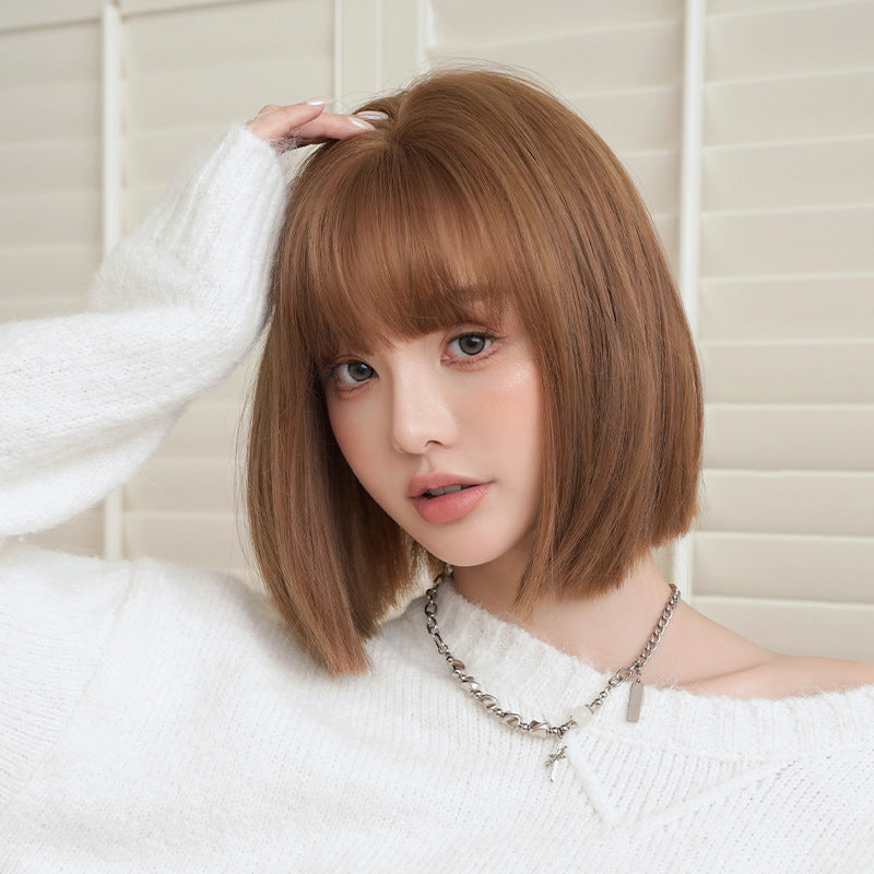 [D-154] Everyday Sweet Bob Wig with Soft Bangs