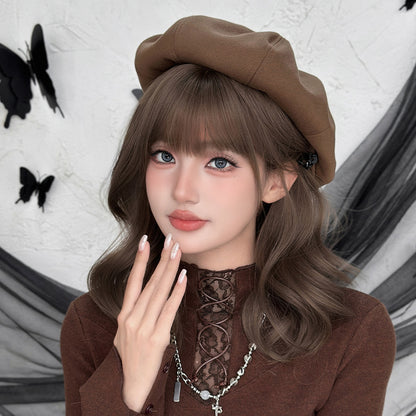 [D-143-2] Milk Tea Chestnut Brown 38 cm Wig
