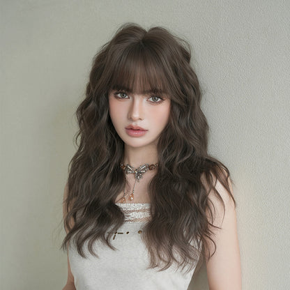 [C-0567-1] Cool Brown 60 cm Wig