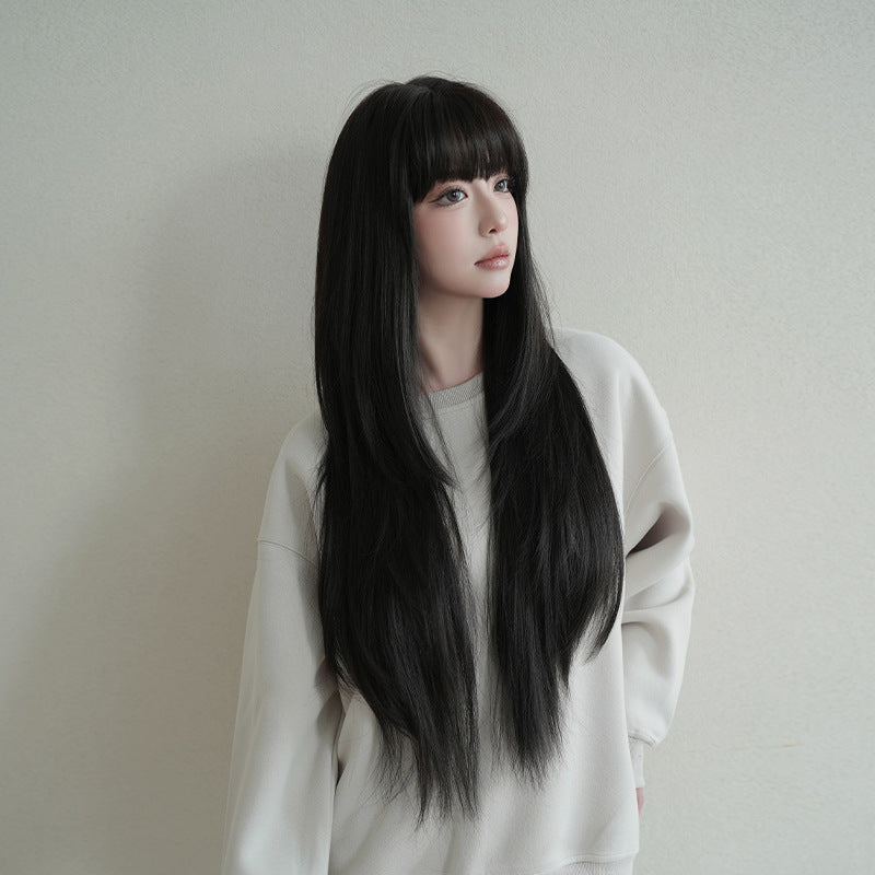 [C-0461] Natural Black Wig