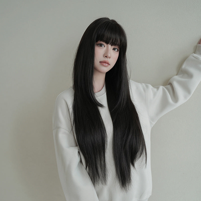 [C-0461] Natural Black Wig