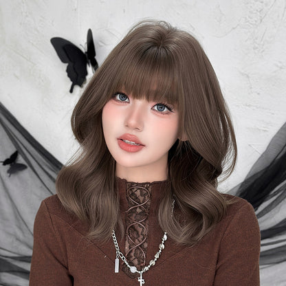 [D-143-2] Milk Tea Chestnut Brown 38 cm Wig