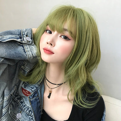 [H 6132] Matcha Green 43 cm Wig