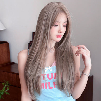 [C-0427] Light Wisteria Pink Purple 72 cm Wig