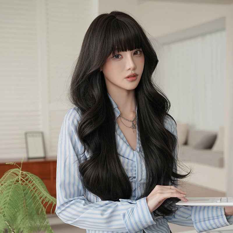 [C-0441] Dark Brown 75 cm Wig
