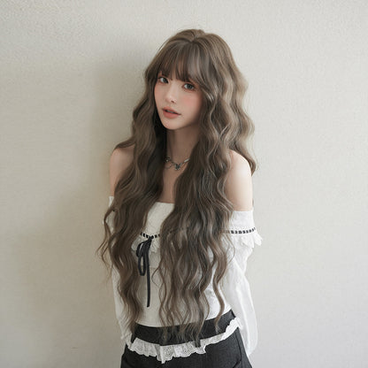 [C-0550] Hazelnut Gray Brown 85 cm Wig