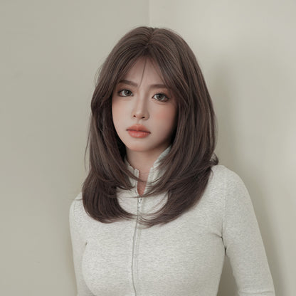 [C-0466] Haze Purple 52 cm Wig