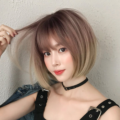 [D 3113] Gradient Rose Gold 33 cm Wig
