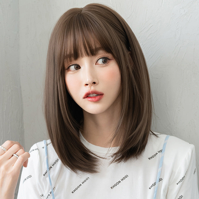[D-132] Cool Brown 40 cm, Dark Brown 40 cm Wig