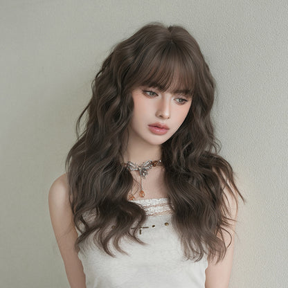 [C-0567-1] Cool Brown 60 cm Wig
