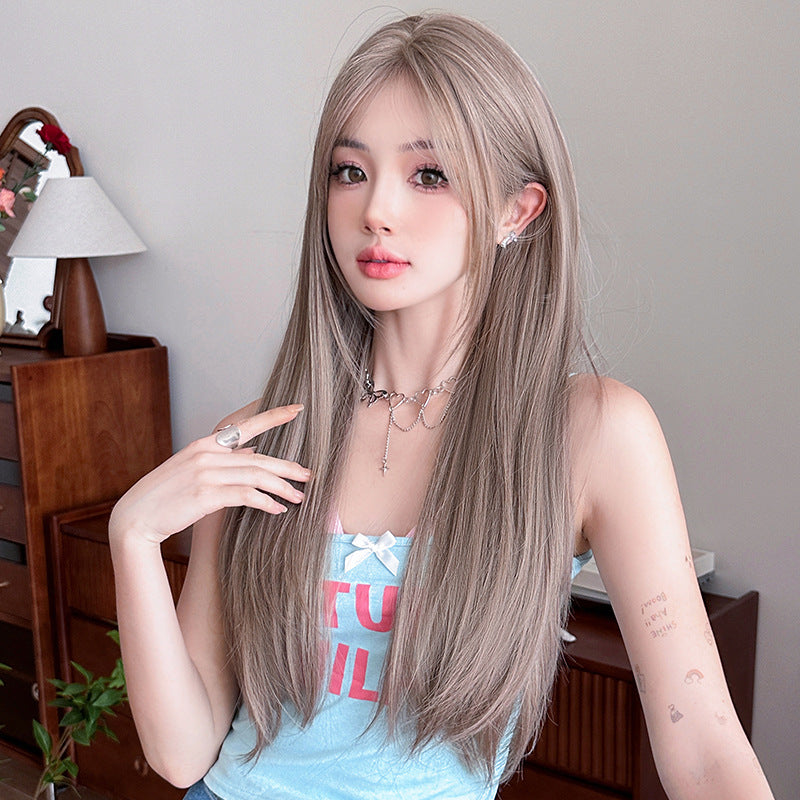 [C-0427] Light Wisteria Pink Purple 72 cm Wig