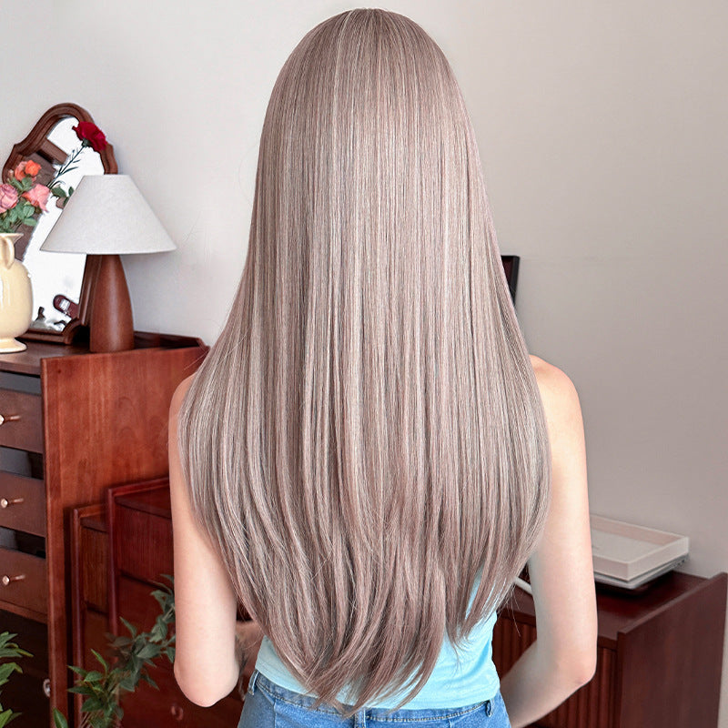 [C-0427] Light Wisteria Pink Purple 72 cm Wig