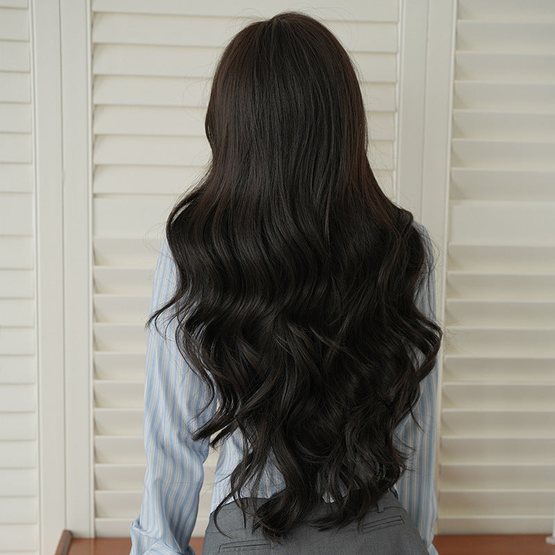 [C-0441] Dark Brown 75 cm Wig