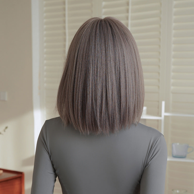 [D-170] Mist Gray Purple 37 cm Wig