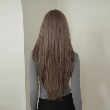 [C-0462] Tea Mist Gray 75 cm Wig