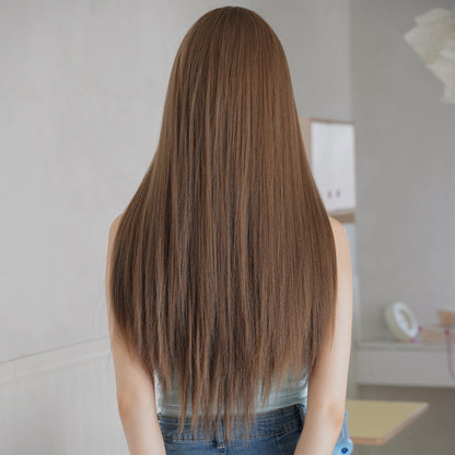 [C-0428] Warm Caramel Brown 73 cm Wig
