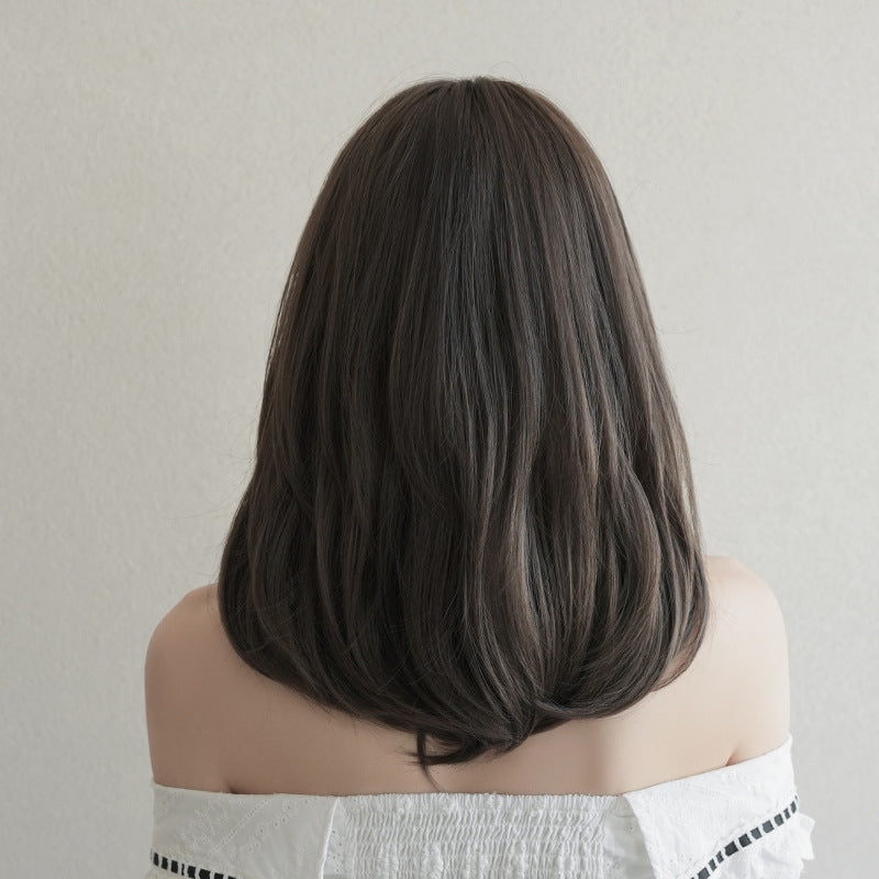 [C-0548] Cool Brown 44 cm Wig