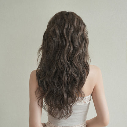 [C-0567-1] Cool Brown 60 cm Wig