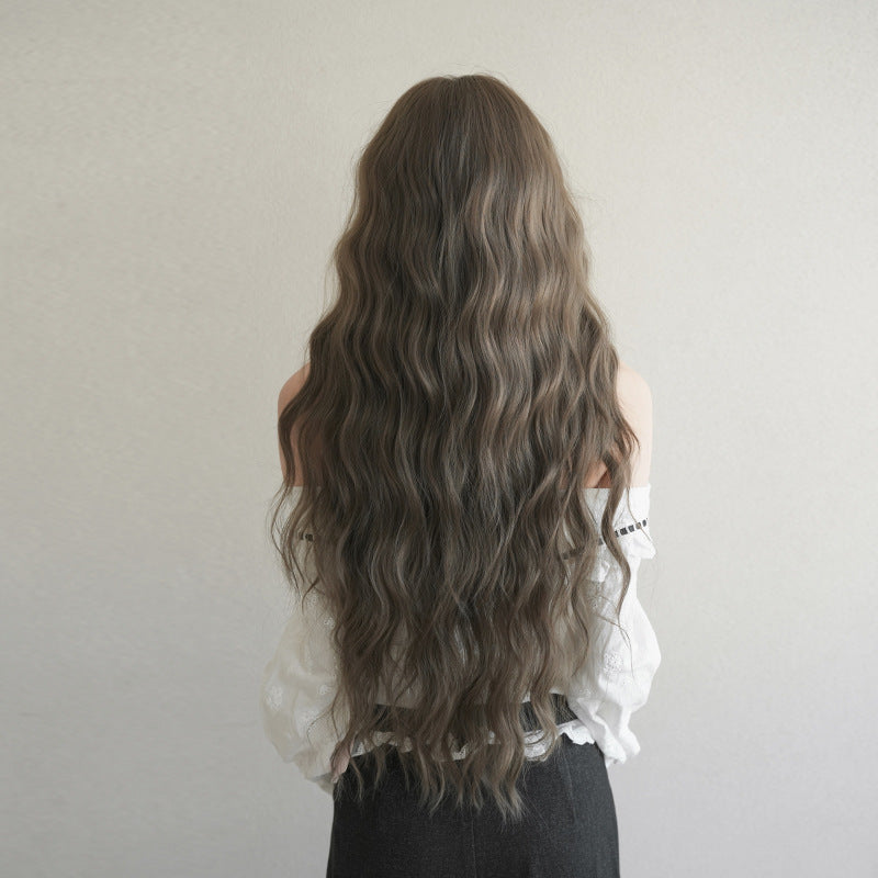 [C-0550] Hazelnut Gray Brown 85 cm Wig