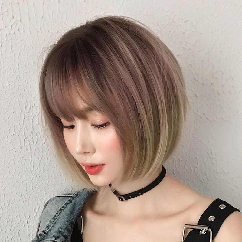 [D 3113] Gradient Rose Gold 33 cm Wig
