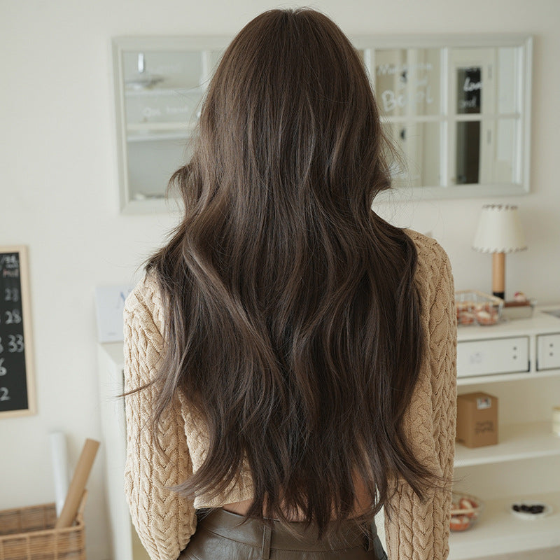 [C-0445] Cool Tea Brown 75 cm Wig