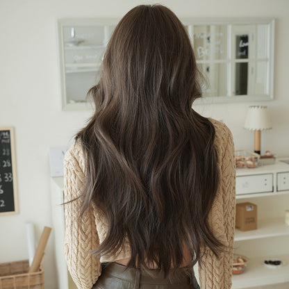 [C-0445] Cool Tea Brown 75 cm Wig