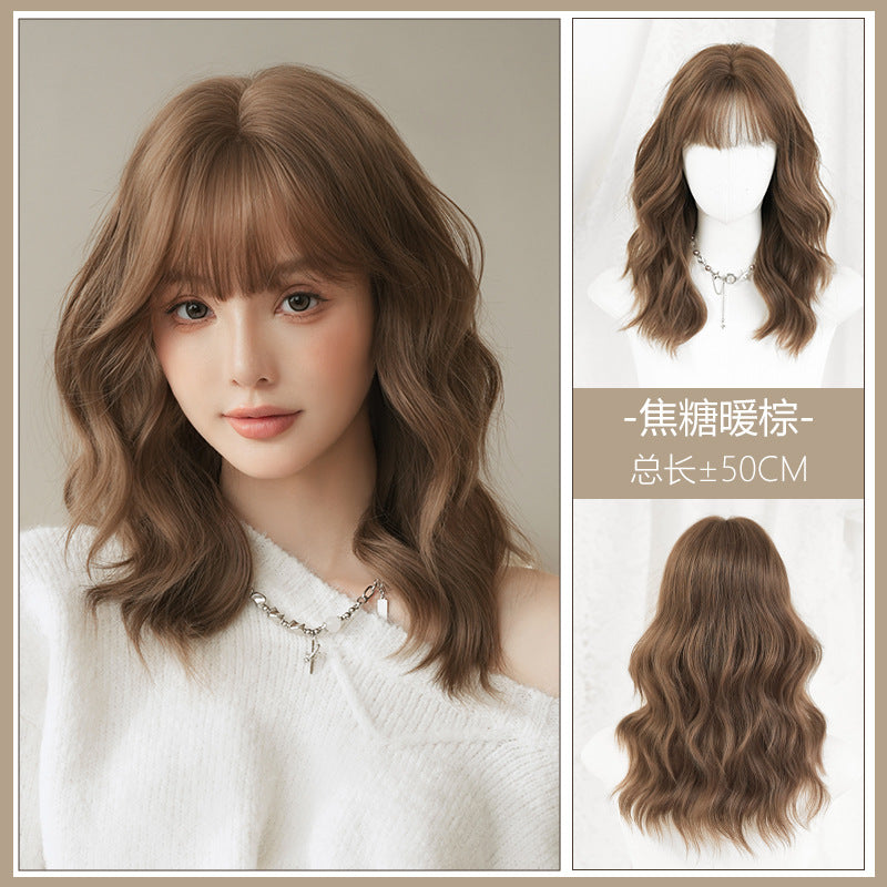 [C-0545] Warm Caramel Brown 50 cm Wig