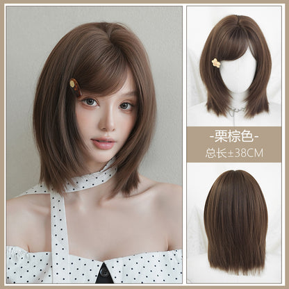 [D-183] Chestnut Brown 38 cm Wig
