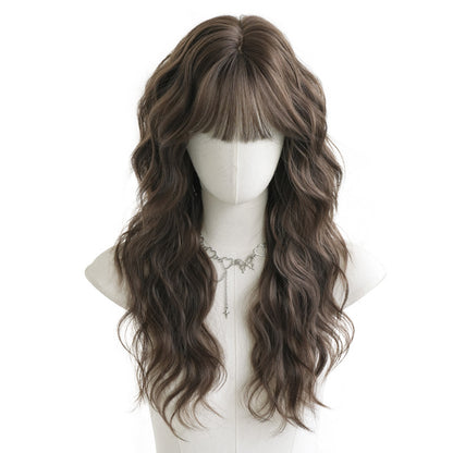 [C-0567-1] Cool Brown 60 cm Wig