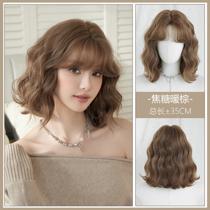 [D-152-6] Warm Caramel Brown 35 cm Wig