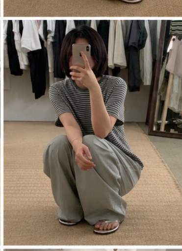 Dusty Sage Wide-Leg Barrel Pants